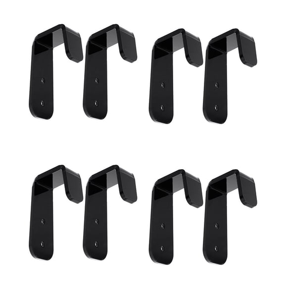 ifundom Fishing Pole Display Hanger Stand for 4 Pairs Ski Poles Black Organizer Rack