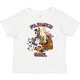 thumbnail image 3 of Inktastic Farmer Girl with Happy Farm Animals Boys or Girls Toddler T-Shirt, 3 of 5