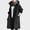 A130 Black, variant on Xdegoge Teen Girls Long Sleeve Hooded Trench Coat Casual Basic Solid Outerwear Windbreaker Button Down Fall Winter School Daily Wear Activewear Stylish Long Jackets