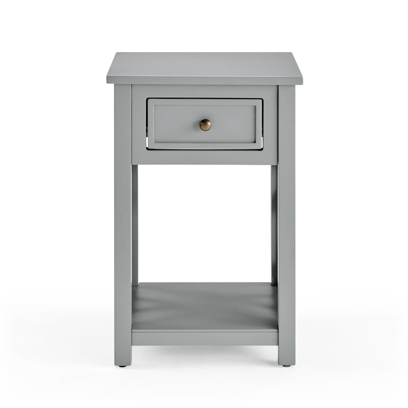 Alaterre Furniture Coventry 36 in. Coffee Table and End Tables Set of 3, Living Room Furniture Collection with Storage, Gray