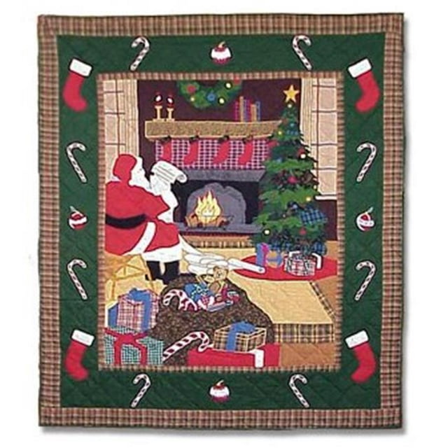 Patch Magic THSBFS Père Noël par le Feu-Jeter 50 x 60 Po.
