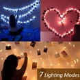 thumbnail image 3 of PYYNA-20ft Photo Clips String Lights Color Changing 40 LEDs, Hanging Lights for Teen Girls Room Decor, Teenage Christmas Gifts, Indoor Bedroom USB Wall Lights for Pictures with Remote, 3 of 4