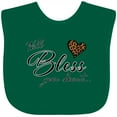 thumbnail image 3 of Inktastic Well Bless Your Heart with Leopard Print Boys or Girls Baby Bib, 3 of 4