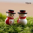 thumbnail image 3 of de resina de 10 piezas, casa de jardín, manualidades, Festival, , paisaje, sustros para fiestas, bricolaje, Sunnimix Muñeco de nieve en miniatura, 3 of 8
