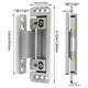 thumbnail image 4 of Bisagras de Puerta Ocultas, 4 Paquetes de Bisagras de Puerta Ocultas Ajustables, Capacidad de Carga de 110 Libras, Bisagras Ocultas Resistentes para Puerta Secreta, 4 of 5