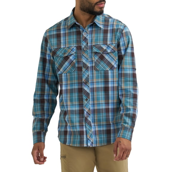 Wranglers Mens All Season Stretch 2 Pocket Long Sleeve