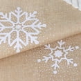 thumbnail image 4 of OurWarm Christmas Tree Skirt 48inch, White Snowflake Fur Burlap Tree Skirt for Xmas Decor Festive Holiday Decorations Indoor Outdoor, 4 of 6