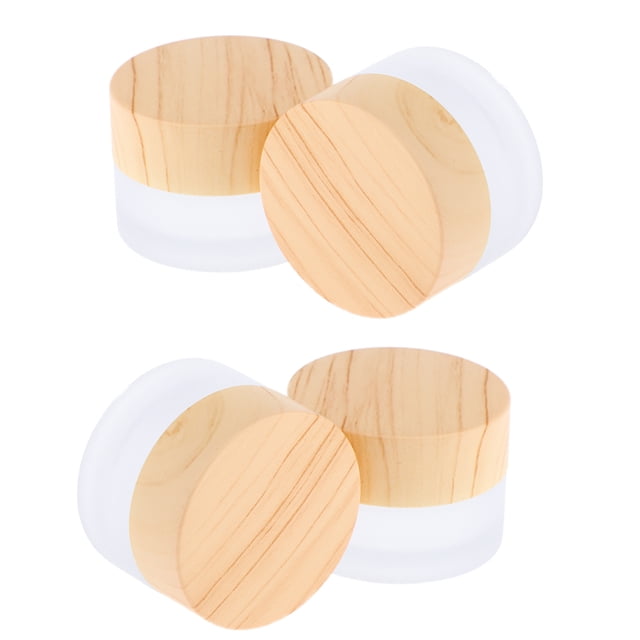 4x Mini Botella De Muestra Maquillaje Cosmético Tarro Crema De Bálsamo Labial Envases 5g Sunnimix Empty Makeup Pot Travel