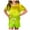 Yellow, variant on Fsqjgq Stitch Pajamas Cute Girls Clothes Outfits Summer T Shirt and Shorts Set with Side Pockets Shorts Set Girls Music Lover Shirt and Shirts Clothing Sets Baby Girl Outfit Set Kids Sets Size 110