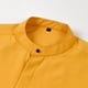 thumbnail image 4 of pstuiky mangas largas para hombre, Camisa de negocios tipo cárdigan con cuello alto liso a la moda para hombre con botones top de hombre xxl, 4 of 6
