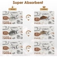 thumbnail image 3 of Coffee Mat for Countertops, Grey Coffee House Cafe Tea Dish Drying Mat 2 Pcs for Kitchen Coffee Bar Accessories, Fit Under Coffee Maker Espresso Machine Dish Rack Hide Stain Rubber 12x19in, 3 of 6