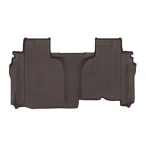WeatherTech Custom Fit FloorLiners compatible with Silverado 1500, Sierra 1500, Silverado 1500 LTD, Sierra 1500 Limited - 2nd Row, Cocoa