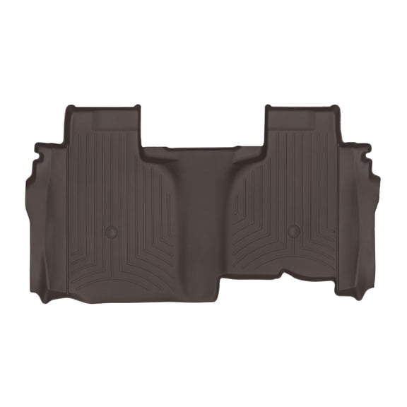 WeatherTech Custom Fit FloorLiners compatible with Silverado 1500, Sierra 1500, Silverado 1500 LTD, Sierra 1500 Limited - 2nd Row, Cocoa