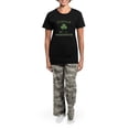 thumbnail image 4 of CafePress - Hingham Masschusetts Irish Women's Dark Pajamas - Women's Short Sleeve Print T-Shirt and Pants Dark Cotton Pajama Set, 4 of 7