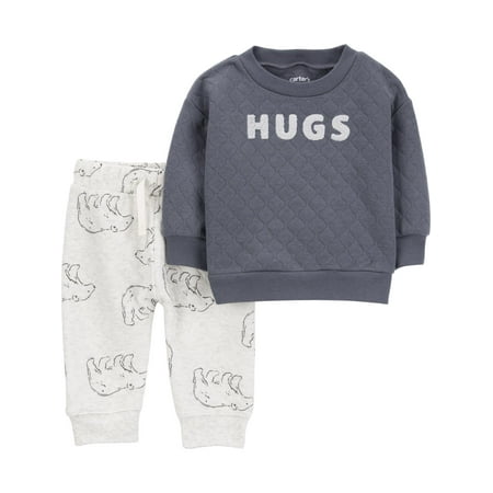 Carter's Child of Mine Baby Boy Outfit Set, 2-Piece, Sizes 0/3-24 Months