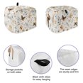 thumbnail image 5 of Toaster Cover 2 Slice, Retro Spring Floral Dustproof Bakeware Oven Protector with Top Hook, Brown Butterfly Botanical Waterproof Small Kitchen Appliance Toasters Dust Cover, 11"x6"x8", 5 of 9