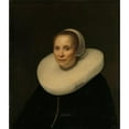 thumbnail image 2 of Abraham Lambertsz. van den Tempel 15x17 Black Ornate Wood Framed Double Matted Museum Art Print Titled - Portrait of a Woman (1646), 2 of 5