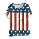 thumbnail image 4 of Vestidos Casuales Para Mujer, Blusas De Mujer De Moda Blusa de lino informal con botones y manga corta estampada para mujer, 4 of 4