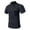 Dark Gray, variant on Henley Shirts for Men Summer Casual Short Sleeve Stand Collar Button Tee Shirt with Pocket Beach Vacation Textured Top White M