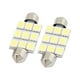 2pcs 39mm Blanc 5050 SMD 9 LED Dôme Carte Lumières Lampe Interne pour Voiture – image 1 sur 5