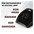 thumbnail image 2 of Lampe à Ongles UV LED Rechargeable Sans Fil Professionnelle 90W, Mode, 2 of 6