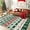 Green, variant on Christmas Area Rug 3' x 5', Washable Indoor Rug Non-Slip Low Pile Throw Floor Covers Xmas Boho Accent Rug Farmhouse Carpet for Living Room Bedroom Dining Room, Red