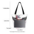 thumbnail image 3 of Hirioo American Flag Eagle Art for Women's Casual Shoulder Tote Bag Handbag For Women Work College Travel Business Shopping, 3 of 8