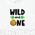 thumbnail image 4 of Inktastic Wild and One Cute Lion Birthday Girls Baby Dress, 4 of 5