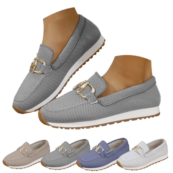 longantii Womens Orthopedic Shoes Arch Support Slip on Non Slip Golf Shoes Wide Knitted Mesh Stretch Hiking Shoes Comfort 2026 New Orthopedic Shoes Black