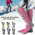 thumbnail image 2 of Frogued 1 Pair Soft Ski Socks Breathable Quick Drying Moisture Absorption Snowboard Socks for Sports Green, 2 of 13