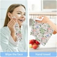 thumbnail image 7 of Coolnut Elegant Floral Butterfly Washcloths Towels, Highly Absorbent and Soft Cotton Face Cloths, 4 Pack Quick Dry Wash Cloths - 12 X 12 Inches Washcloth Gift, 7 of 7