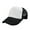 Black-White, variant on 1 Piece Summer Mesh Baseball Cap Breathable Full Hat Casual Trucker Hats Adjustable Quick Dry Cool Running Hat for Men Women