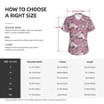 thumbnail image 4 of Yiaed Rose Flowers Print Women's T Shirt V-Neck Short Sleeve Shirt Casual Breathable Tee Summer Tops-Small, 4 of 5