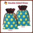 thumbnail image 2 of Rocae Ball Tennis Print Christmas Drawstring Linen Gift Bag with Drawstrings Treat Bag Goody Present Bags for Christmas Party Favor, 2 of 8