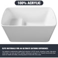 thumbnail image 3 of 49" Acrylic Freestanding Bathtub, Rectangle Janpanese Soaking Tub with Seat Desgin, Contemporary Soaking Tub with Chrome Overflow and Drain, cUPC Certified, Glossy White, 3 of 7