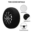 thumbnail image 2 of Bingfone Daisy Guinea Pig Spare Tire Cover Weatherproof Universal Wheel Protectors for RV Camper Travel Trailer SUV Truck-14 inch, 2 of 8