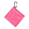 thumbnail image 3 of AMLESO 2xGolf Ball Towel with Clip Golf Ball Cleaner Pocket for Men Women Microfiber Wiping Cloth Golf Ball Cleaning Towel Golfer Gift , Pink, 4 Pcs, 3 of 10