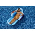 thumbnail image 4 of Solstice Vinyl Solo Easychair Convertible Style Pool Float, Blue, 4 of 5