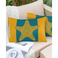 thumbnail image 6 of Starfish Mandalas Throw Pillow Cover 16 x 24 Inch Decorative Pillow Cover Boho Modern Orange Blue Stripe Lumbar Pillowcase Seasonal Rectangle Cushion Case for Couch Sofa Bed Living Room, 6 of 7