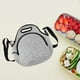 thumbnail image 1 of Bolsa de almuerzo aislada tamaño perfecto resistente refrigerador almuerzo bolsillos reutilizables fiambrera para oficina entrenamiento cocina , gris Soledad Bolsa de almuerzo, 1 of 8