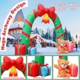 thumbnail image 3 of Decoraciones navideñas inflables para exteriores, arco con forma de bastón de caramelo de 3 m, 3 of 6