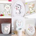 thumbnail image 2 of Removable Cartoon Cat Wall Sticker Waterproof Self Adhesive Decal for Toilet Decor Specification:ZY980D, 2 of 7