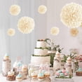 thumbnail image 2 of Juego de bolas de flores de papel Blanco de 7,8 pulgadas Naiovety Kits de decoración para fiestas Blanco 12 pulgadas, 2 of 6