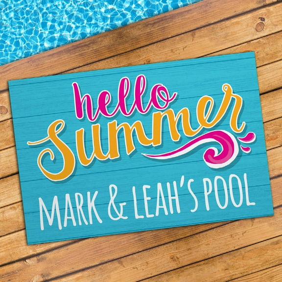 Personalized Doormat - Hello Summer Welcome Mat