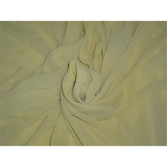 SILK GEORGETTE 54quot; WIDE~LEMON GREEN COLOR 60 GRAMS
