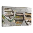 thumbnail image 4 of Masterpiece Art Gallery Docked Row Boats by Studio Arts Canvas Art Print 24" x 36", 4 of 4