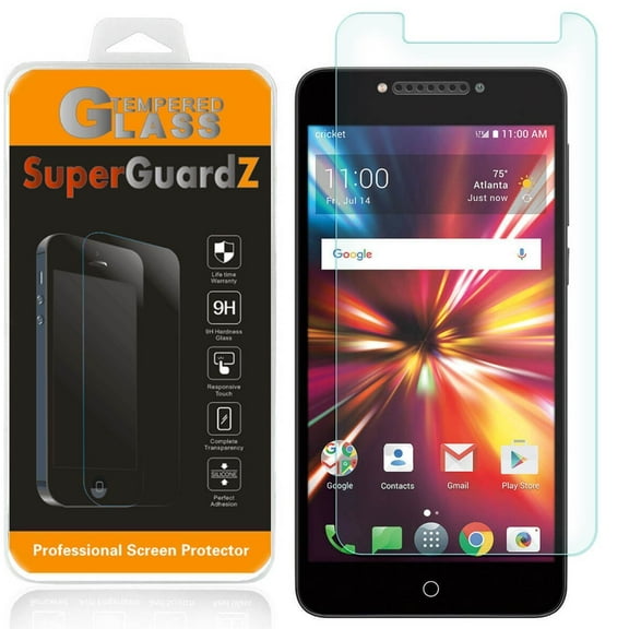 [2-Pack] For Alcatel Pulsemix / Alcatel A50 - SuperGuardZ Tempered Glass Screen Protector [Anti-Scratch, Anti-Bubble]   LED Stylus Pen