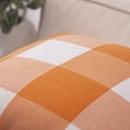 thumbnail image 3 of Phantoscope Buffalo Checker Plaid Farmhouse Summer Square Decorative Throw Pillow for Couch, 12" x 20", Orange/White, 2 Pack, 3 of 5