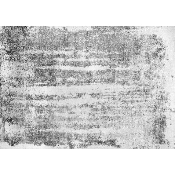 Ahgly Company Indoor Rectangle Oriental Gray Industrial Area Rugs, 3' x 5'