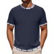 thumbnail image 1 of Camiseta Casual de Manga Corta con Cuello Tripulado 100% Fibra de Poliéster Lavable Camisetas de Trabajo Al Aire Libre de Manga Larga para Hombres, 1 of 7